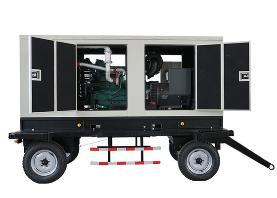 Duurzaam gebruik beweegbare aanhangwagen diesel generator set snelheid 100 kVA 80kw