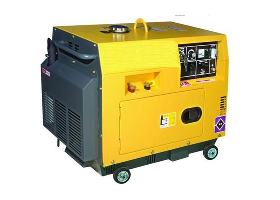 Enige fase elektrische draagbare diesel generatorreeks 220v 5kva voor Huis