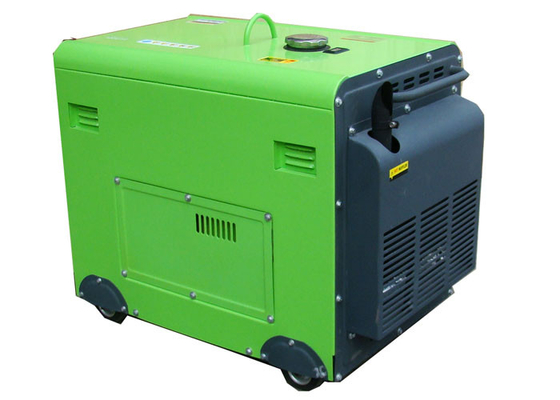4.5kw diesel stille draagbare generator groene kleur 100% Koper 1 fase