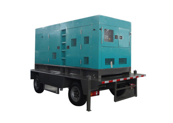 Vier wielen Genset Trailer Generator 500kva Cummins Diesel Generators Voor Project