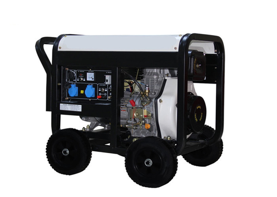 7KVA elektrische Begin Kleine Draagbare Diesel Generator met Wielen en Handvatten192fae Motor