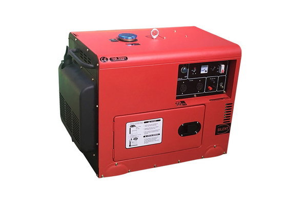 AC Enige Fase Geluiddichte Diesel Generator 5kva 5kw met ATS, Gemakkelijk Onderhoud