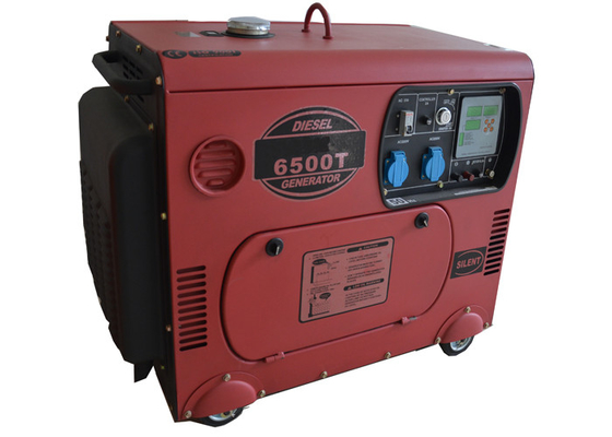 Van diesel stille het type 186FAE machts5000w 5kw Kleine draagbare elektrische generator Motor
